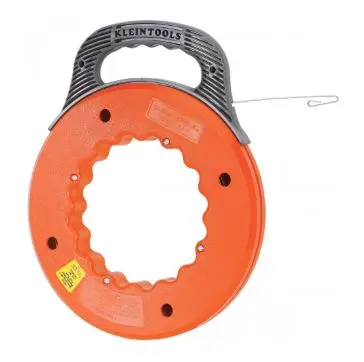 [50206] 50206  FLAT-STEEL FISH TAPE 60 FEET  Klein Tools  Speedway Flat-Steel Fish Tapes w/ Grip-It Handle 60'