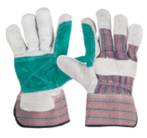 [29977] 29977   Canvas & leather reinforced gloves large 