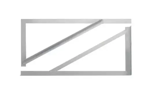 [SWB-42] SWB-42   GALVANIZED STEEL UNITARY WALL BRACKET BASE- MAX LOAD: 661.4LBS - H:42" X L:15.98" X D:36"