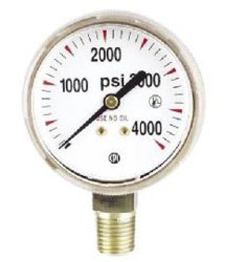 [G7SD] G7SD  HIGH PRESSURE GAS GAUGE 2" 4000 PSIG