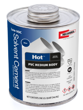 [55993] 55993   Hot 203 Medium Low Voc PVC, 1 qt.