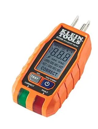 [RT250] RT250   KLEIN GFCI RECEPTACLE  TESTER WITH LCD