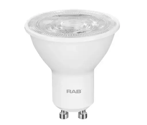 [GU10-4.5-830-35D-DIM] GU10-4.5-830-35D-DIM   SMALL REFLECTORS 350 LUMENS GU10 4.5W BASE GU10 80CRI 3000K 35 DEGREE BEAM SPREAD DIMMABLE RAB  LIGHT