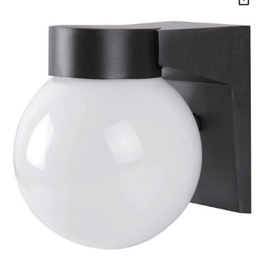 [72124] 72124    LED Globe Entryway Light 12W 4000K Black