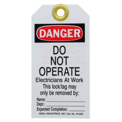 [44-832] LOCKOUT TAGS