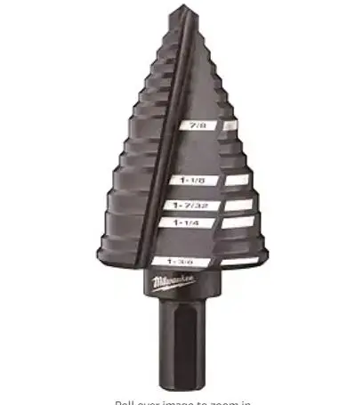 [48-98-9212] 48-98-9212  MILWAUKEE JAM-FREE STEP DRILL BIT #12 7/8-13/8  