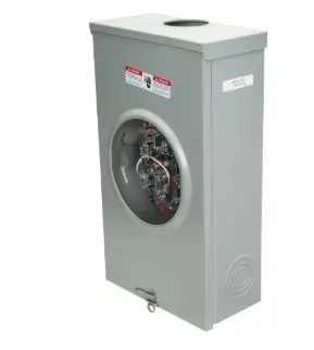 [40007-01F] 40007-01F  METER CAN 200A 3P OH ST Siemens  7-Jaw Meter Base, 200A, 3-Phase, Lever-Bypass, Overhead
