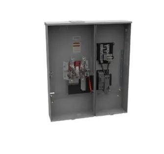 [U5891-X-2/200-MLK-HSP] U5891-X-2/200-MLK-HSP   MTR CMB 400A 8-16CR W1/MAIN MILBANK Milbank  Single Position Meter Socket with Main and Load Center