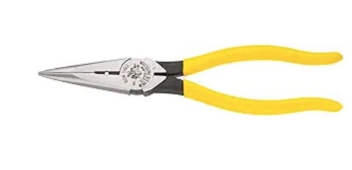 [D203-8] D203-8  Pliers, Needle Nose Side-Cutters, 8-Inch KLEIN
