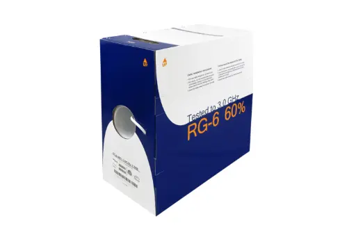 [CABLE COAXIAL 5010] CABLE COAXIAL 5010   GENESIS RG6 DUAL 1000FT [ WHITE ]