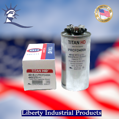 [PRCFD405A] PRCFD405A   TITAN HD 40+5MFD, 440/370V,Rnd CAPACITOR