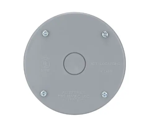 [TWBC300PG] TWBC300PG  Round Blank Cover Gray PVC
