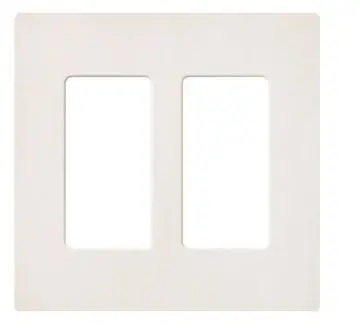 [SC-2-BI] SC-2-BI  SATIN COLOR  2  GANG  WALLPLATE Claro 2 Gang Wall Plate for Decorator/Rocker Switches, Satin (Biscuit)  COVER