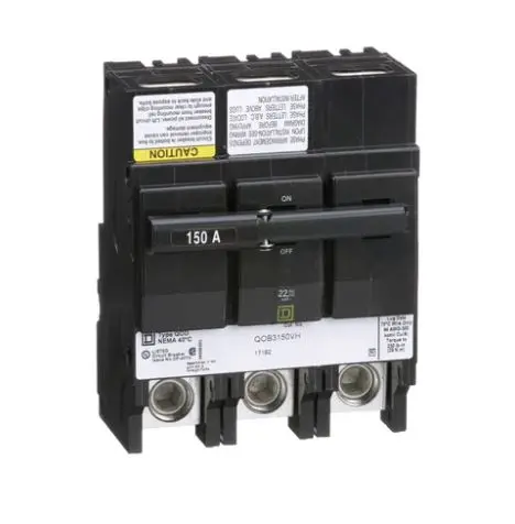 [QOB3150VH] QOB3150VH  BREAKER   Square D Bolt-on 240VACV 150A 3 pole circuit breaker 22kA@240V
