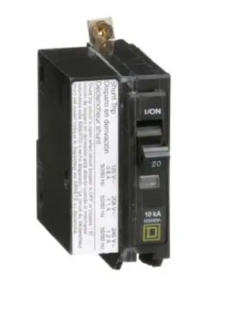 [QOB1201021] QOB1201021  BREAKER SP 20A BOLTON  SHUNTRI  Square D Circuit Breaker  QOB Series QOB 120/240 VACV 20A