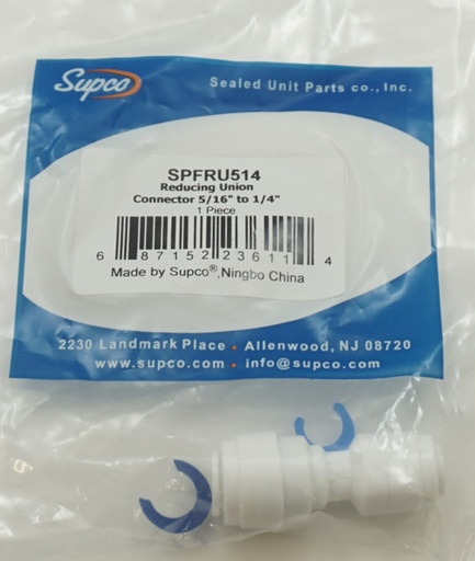 [SPFRU514] SUPCO REDUCING UNION CONNECTOR 5/16 X 1/4  SPFRU514