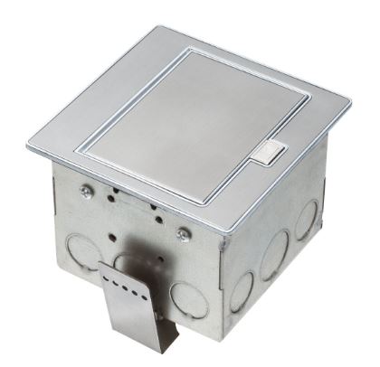 [FLBT4400SS] FLBT4400SS   Square Stainless steel counter top box. Comes with a 20 amp tamper resistant decorator style receptacle. ARLINGTON
