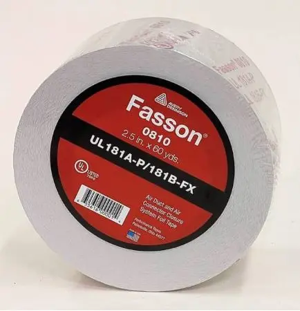 [810] 810  TAPE FASSON 2.5 X 60 YDS Aluminum Foil Tape