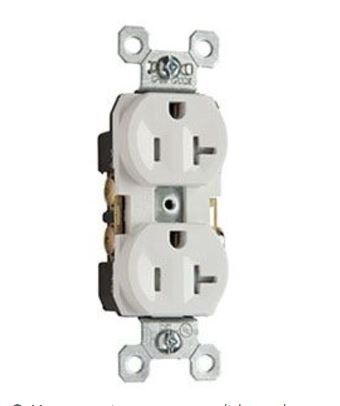 [TR20W] TR20W  Tamper-Resistant Commercial Grade Receptacles, White