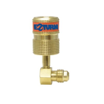 [EZAB90] EZAB90  UNIWELD  EZ-TURN ANTI-BLOWBACK ADAPTOR, 1/4” M.F. X 1/4” F.F., 90°