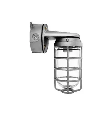 [VXBR100DG] VXBR100DG  VAPOR 100WALL  4  BOX  1/2 Set screw keeps guard securely in place Junction box with sturdy mounting lugs All stainless steel hardware Close-up plugs allow Phillips or slotted screwdrivers for easy installation High temperature silicone internal gaskets Premium porcelain socket with 150C 8" long leads attached