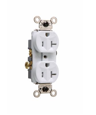 [WR20TRW] WR20TRW  Weather-Resistant Commercial Grade Receptacles, White  