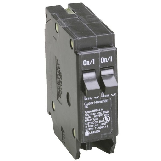 [BD2020] BD2020    [CUTLER HAMMER] TWIN TANDEM 20A/20A 120V 2P FEED THRU CIRCUIT BREAKER