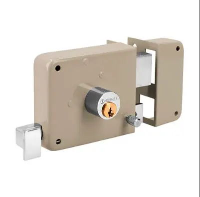 [43583] 43583  Mounted, right rim lock, blister  CERRADURA DE SOBREPONER  DERECHA