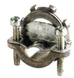 [15331] 15331  3/4'' Non-Watertight NM Round Connector - Zinc Die Cast