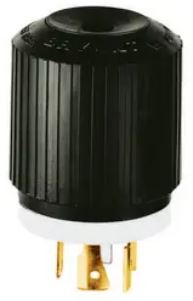 [71920NP] Male Plug, 20A 3- PhaseWye 277/480V AC, 4-Pole 4-Wire Non-Grounding, L19-20P, Screw Terminal 71920NP