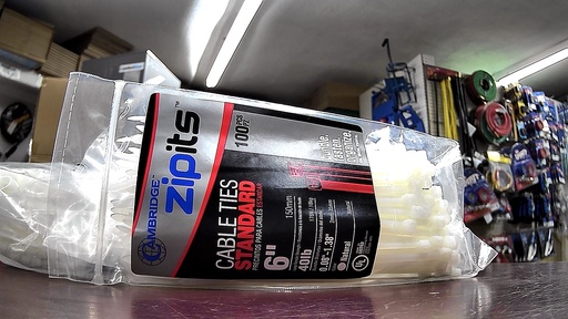 [CT10316] CT10316  CABLE TIES STANDARD 6'' 100PCS NATURAL 