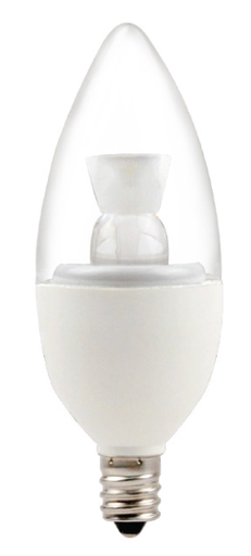 [4564] 4564   5000K 4.5W E12 120V DIMMABLE LED CANDELABRA PLASTIC BULB LED4.5CAB/32L/E12/850 NAT-4564  4564