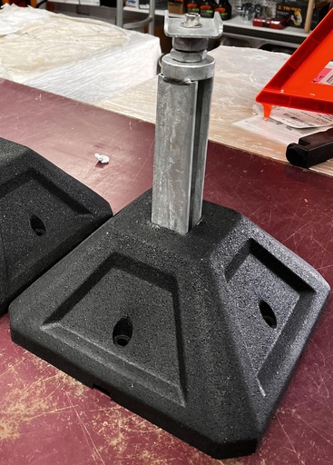 [HRB-2] HRB-2  2PC 13"H HERCULES MINI SPLIT LEG ASSEMBLY HRB-2 BASE