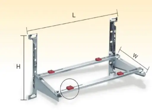 [SSB43] SSB43  STAILESS STEEL WALL BRACKET 19''WX21.7HX43.3L  SSB43 BASE MINI SPLIT