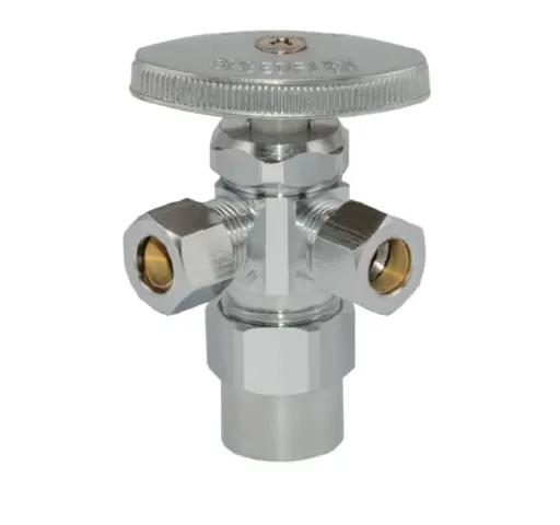 [04349lf] 04349LF  3-way mt stop 1/2'' CPVC X 3/8 OD X 3/8'' OD VALVE VALVULA