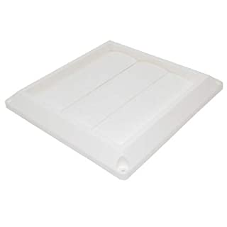 [650-014 1423W] 650-014 1423W 4''WHITE PLASTIC LOUVER VENT