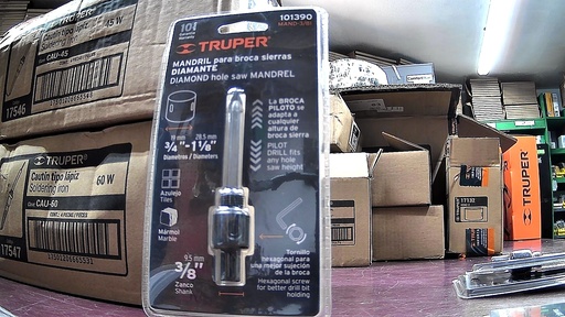 [101390] 101390   MANDRIL PARA BROCA SIERRA DIAMANTE 3/4-1-1/8''  101390