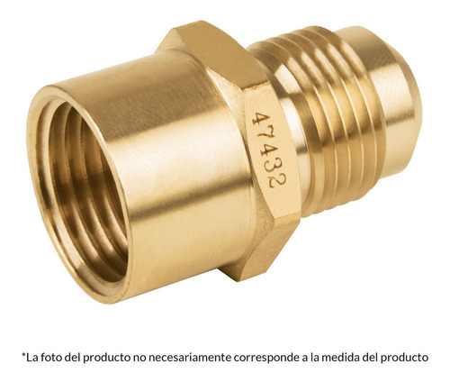 [47429] 47429   NIPLE CAMPANA DE LATON 3/8 X 1/2'' 