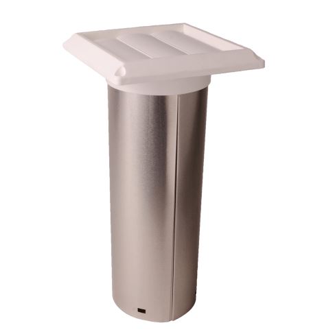 [650-017] 650-017   4''WHITE PLASTIC LOUVERED VENT  650-017