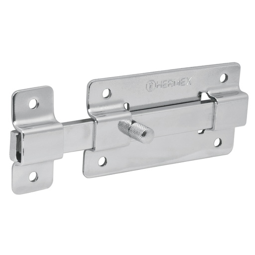 [43720] 43720  Heavy Duty Steel Bolt Chrome Finish 100m  PASADOR DE SEGURIDAD CROMADO 4'' 