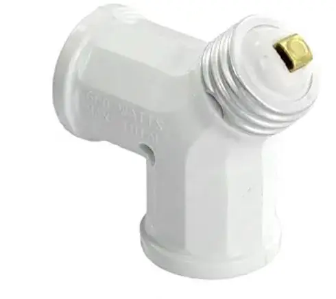 [128] 128 15A 250V MEDIUM BASE SINGLE LAMPHOLDER-TWIN