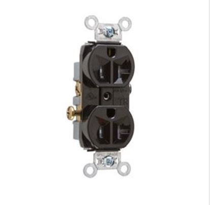[TR20BK] TR20BK  20A 125V COMMERCIAL GRADE T.R RECEPTACLE BK