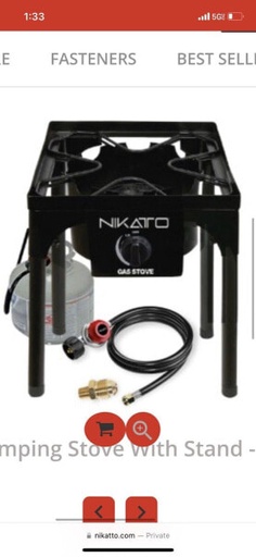 [NIK-HT-0038] NIK-HT-0038  GAS STOVE CON MANGUERA Y REGULADOR 1PC