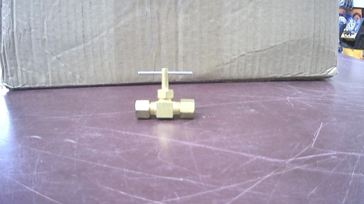 [D65-1414 281-0181/2] D65-1414  281-0181/2  NEEDLE STRAIGHT VALVE 1/4 OD X 1/4 OD