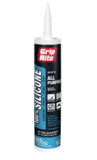 [V-1507600 47770] 47770  10OZ WHITE ACRYLIC POLYSEAMSEAL CAULK W SILICONE
