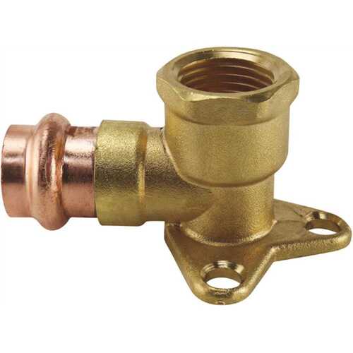 [XPRDEE12] XPRDEE12 1/2 IN X 1/2 IN COPPER 90 DEGREE PRESS X BRASS FPT DROP ELBOW