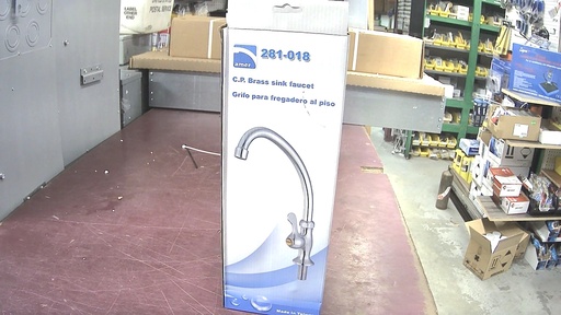 [281-018 BAR-K10C] BAR-K10C  281-018  C.P. BRASS SINK FAUCET SINGLE LEVER KITCHEN FAUCET METAL LEVER HANDLE (ROSCA EXTERIOR) 