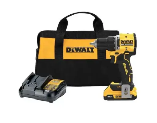 [DCD794D1] DCD794D1 ATOMIC 20-Volt Lithium-Ion Cordless Compact 1/2 in. Drill/Driver Kit with 2.0Ah Battery, Charger and Bag