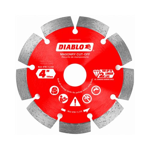 [DMADS0400] DMADS0400  SEGMENTED BLADE DIAMOND MASONRY 4'' 7/8 EJE