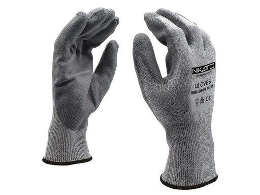 [NIK-5000M] NIK-5000M  GRAY PU COATING GLOVE  M